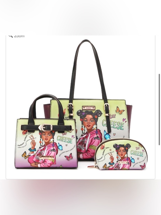 Nicole Lee Handbags - NIKKY ALYSSA DREAMS FUTURE 3PCS SHOPPER SET